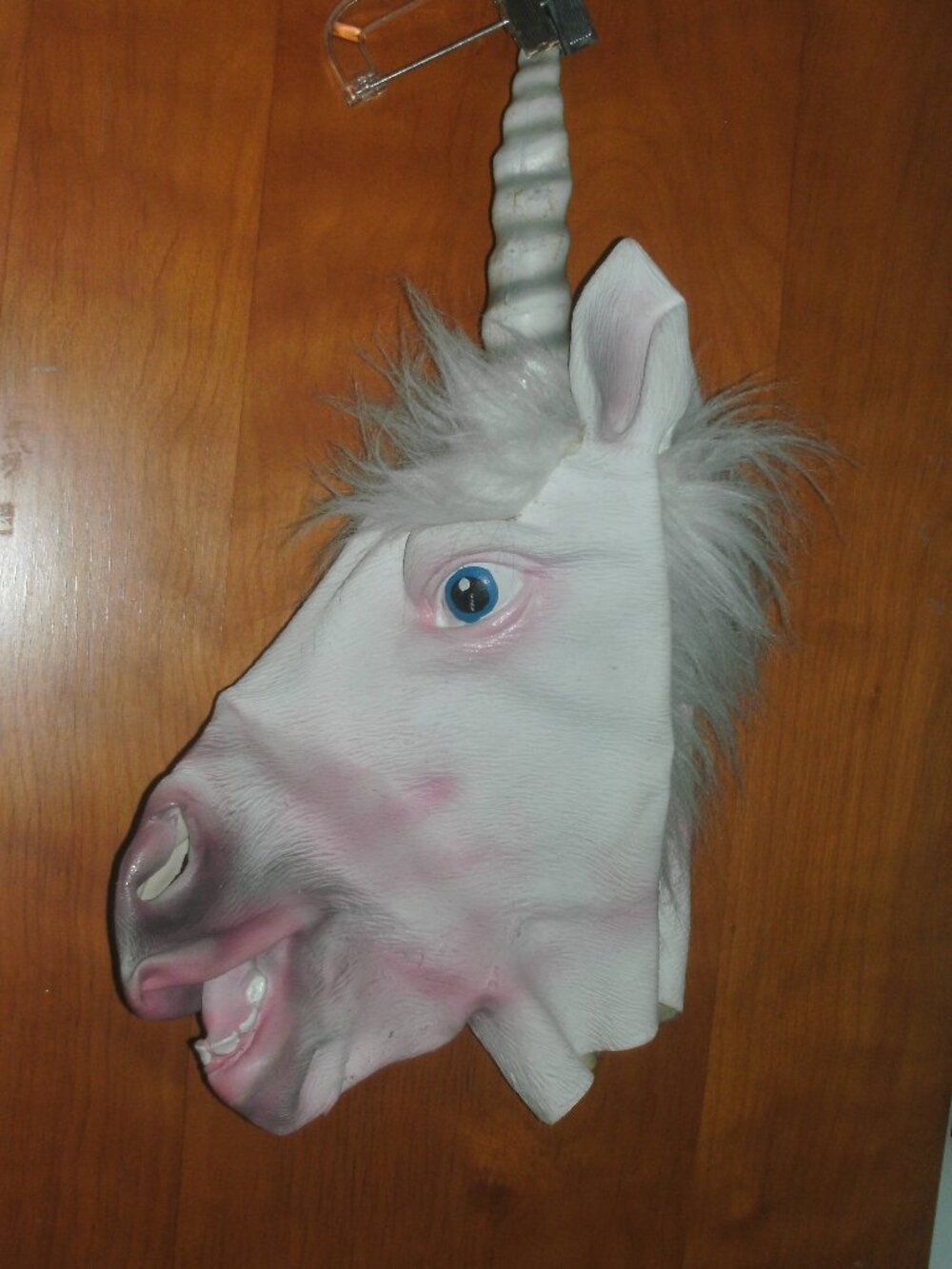 Spirit Halloween UNICORN MASK Over The Head Costume Cosplay latex adult size